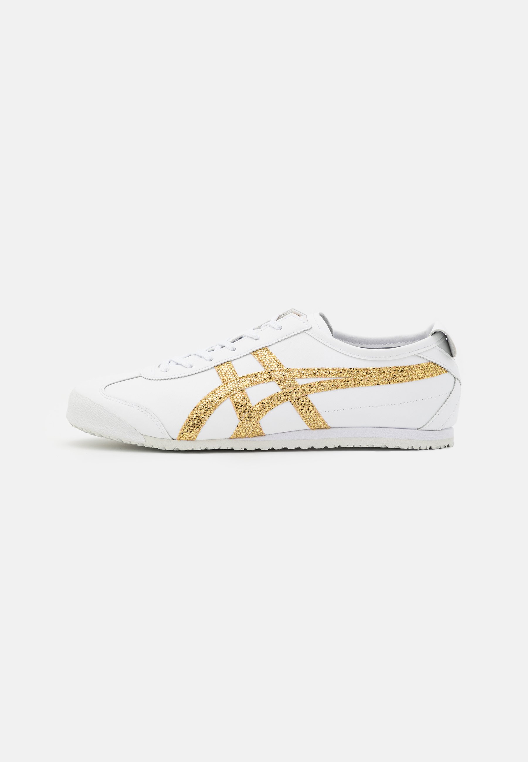 onitsuka white and gold