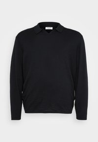 JJKANE SPLIT NECK - Polo - black