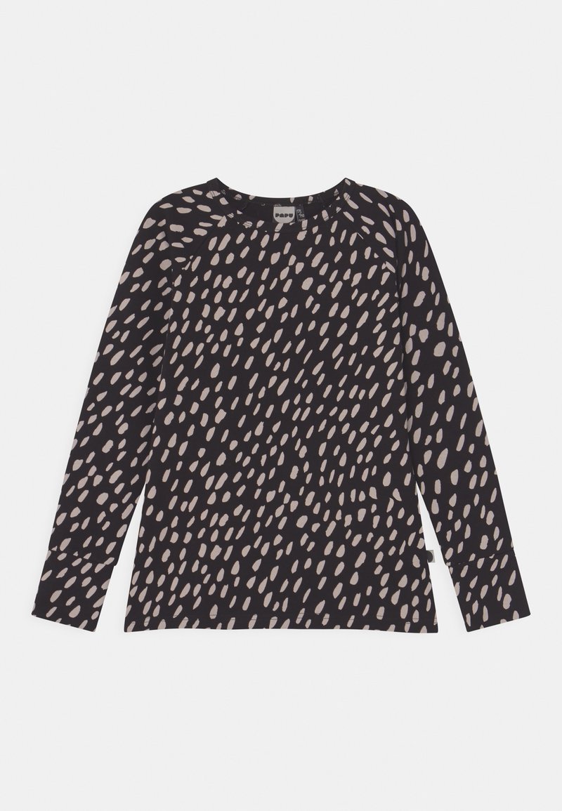 Papu Design FOLD UNISEX - Pitkähihainen paita - black