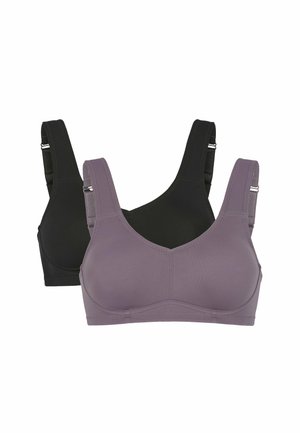 INGRID MOULDED SOFT WIDE PADDED SHOULDER STRAPS 2-PACK - Bustier - black dusty lilac