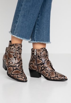Bottines de cowboy / motard - brown
