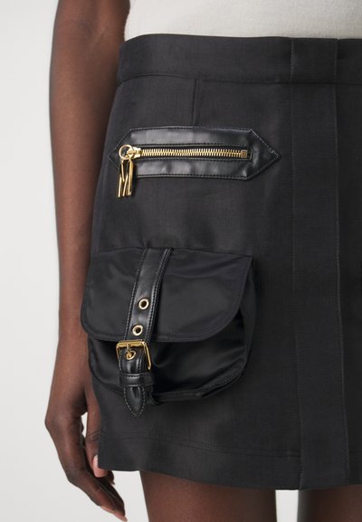 MOSCHINO SKIRT - A-vonalú szoknya - fantasy black