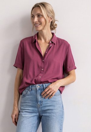 Street One, KURZARM HEMDBLUSE IN UNIFARBE - Chemisier - dark clouded blush