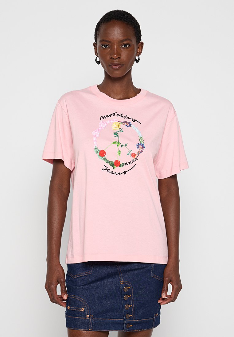 MOSCHINO JEANS T-shirt print roze