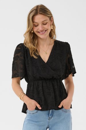 Cream, CRMISANDRA BLOUSE - Pluus - pitch black