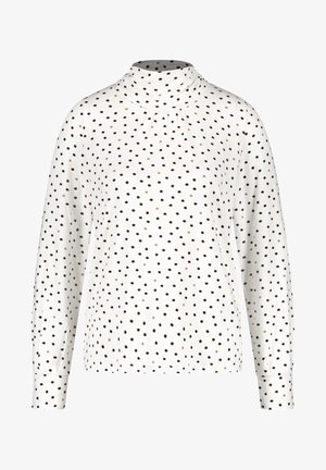 MIT TUPFEN - Long sleeved top - black gemustert