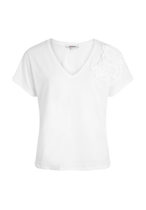 Morgan, MORGAN MORGAN V-NECK SHORT-SLEEVE T-SHIRT - T-Shirt print - blanc