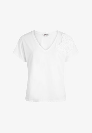 Morgan, MORGAN MORGAN V-NECK SHORT-SLEEVE T-SHIRT - T-Shirt print - blanc