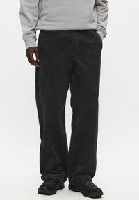 DOUBLE A BY W.W. LAX - Stoffhose - black sand