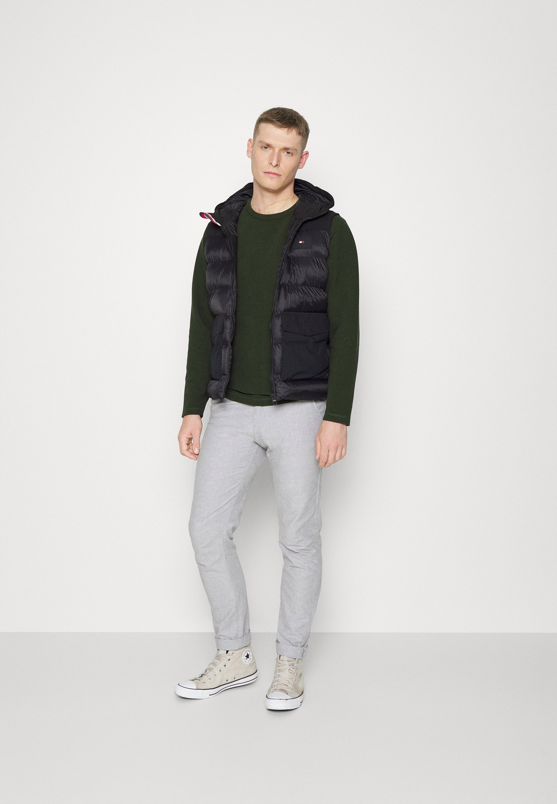 Tommy Hilfiger MIX MEDIA VEST - Smanicato - black/nero - Zalando.it