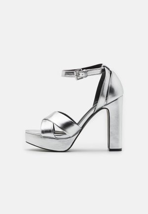 High Heel Sandalette - silver