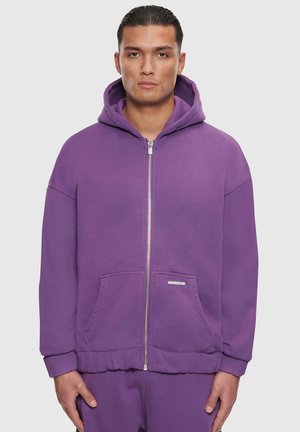 Dropsize BAZIX REPUBLIQ SUPER HEAVY BLANK - Mikina na zip - washedpurple