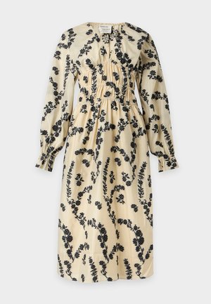 DESIGNERS REMIX NAT DRESS - Дневна рокля - ecru/black