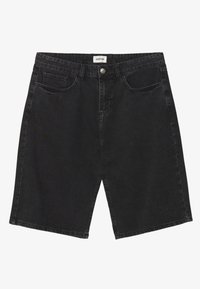 YOURTURN BAGGY DENIM SHORTS UNISEX - Short en jean - black denim/denim ...