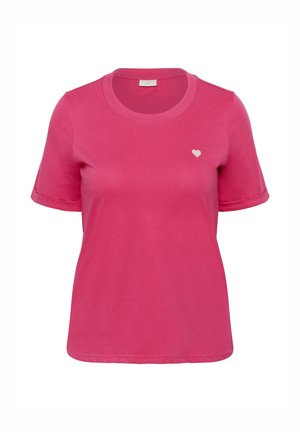 Kaffe Curve, KCART - T-shirt basic - beetroot   ballerina heart
