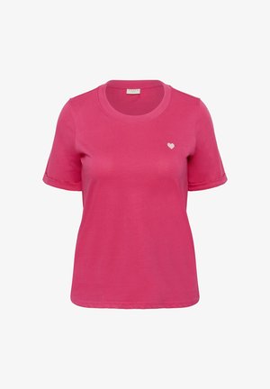 Kaffe Curve, KCART - T-shirt basic - beetroot ballerina heart