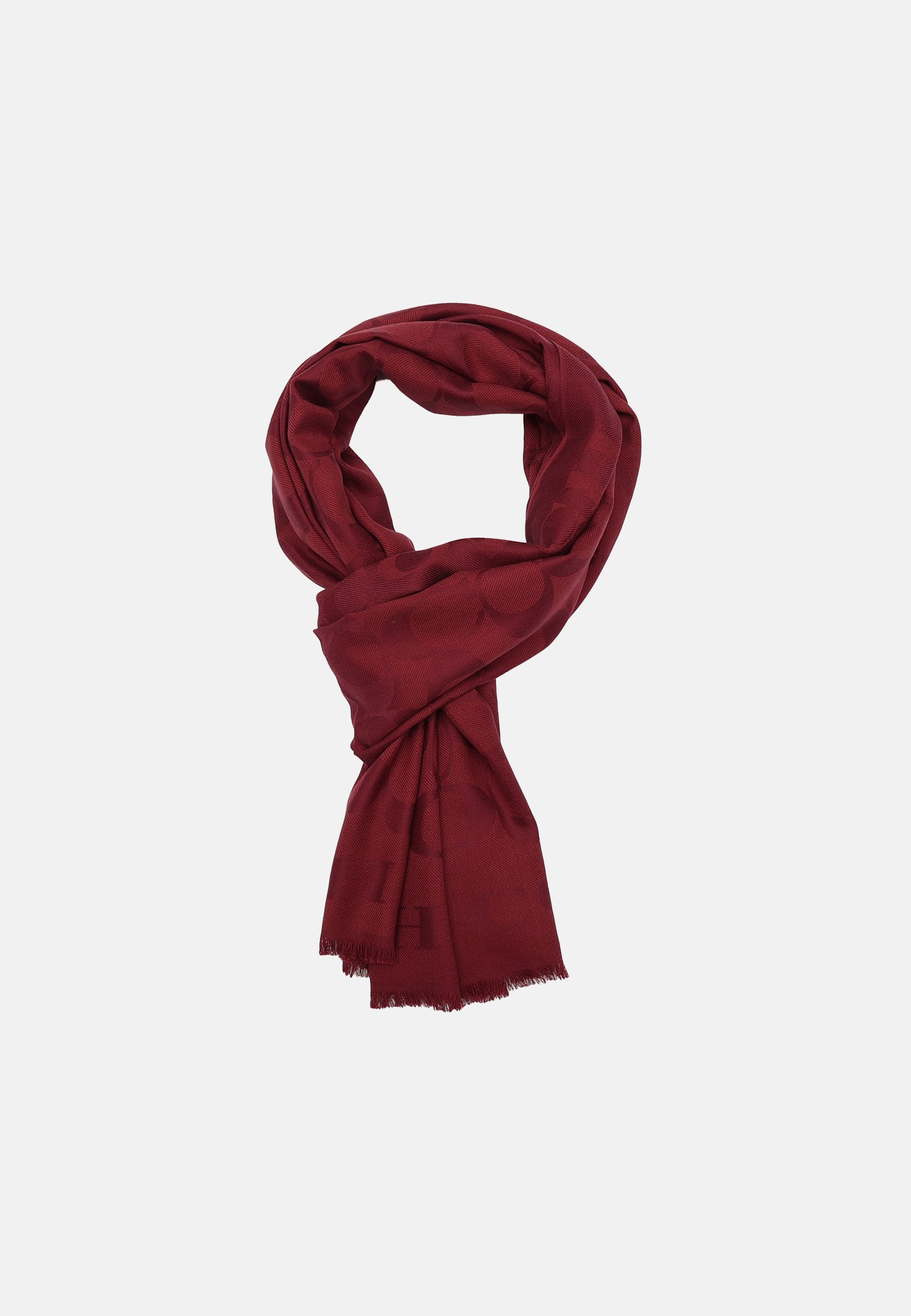 COACH SIGNATURE BORDER STOLE - Scarf - medium red/red - Zalando