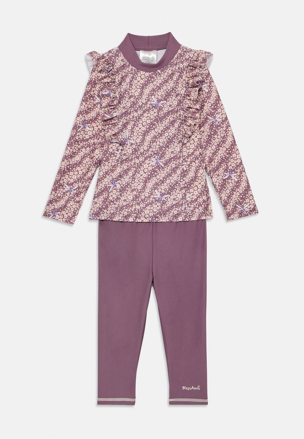 PROTECTION FLOWERS SET - Tights - lilac