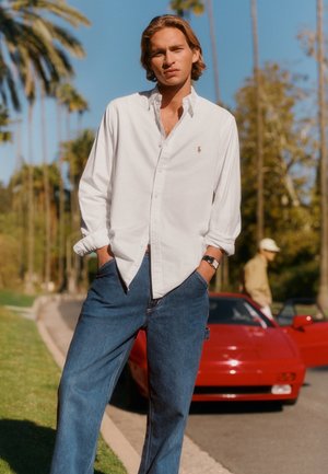 Polo Ralph Lauren CUSTOM FIT OXFORD SHIRT - Ing - white