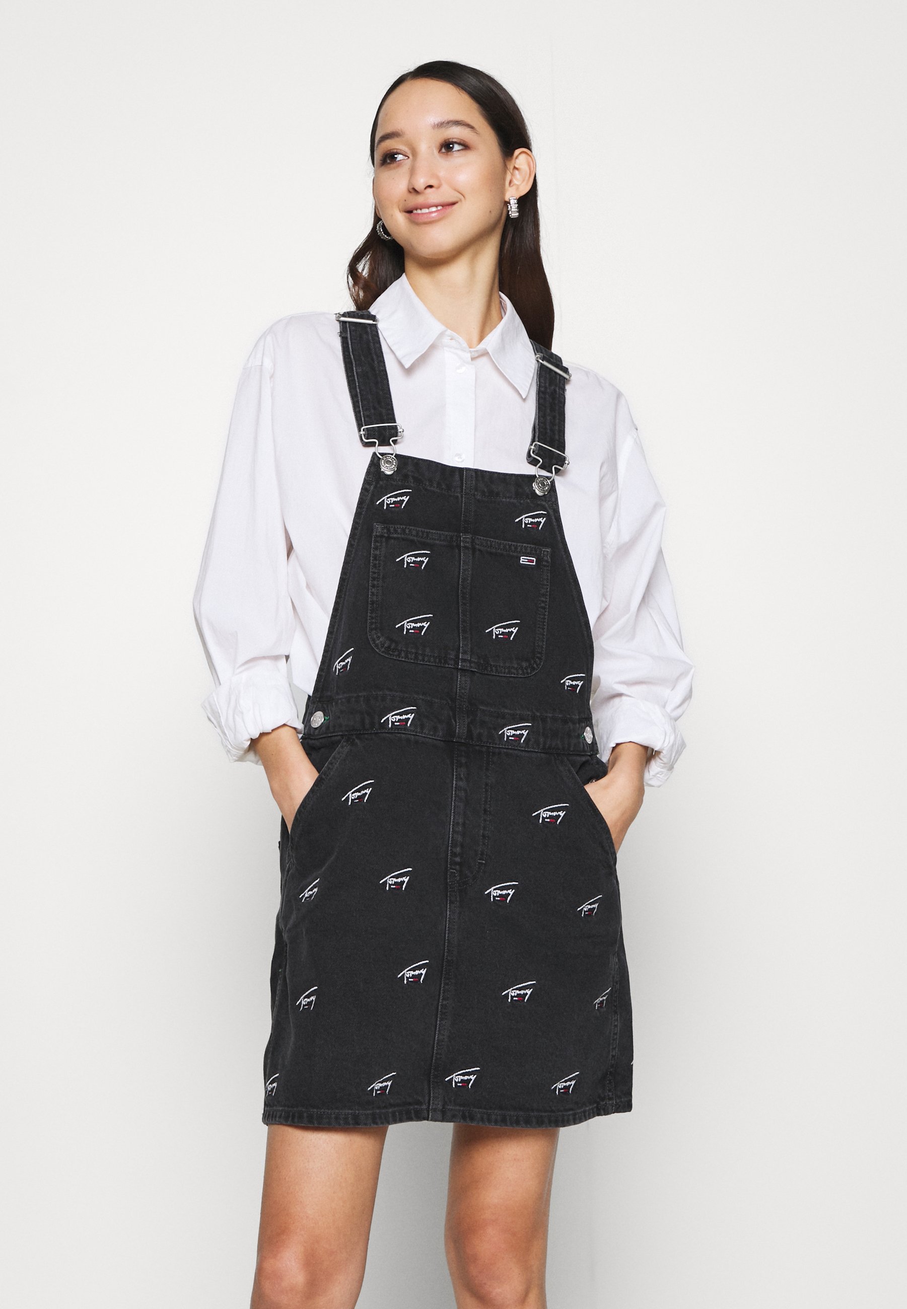 white christmas dresses Denim Dungaree Dress, 3T