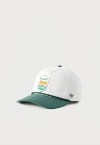 Λευκό και πράσινο καπέλο μπέιζμπολ από κορδονέ ύφασμα με μπατζ "Rolex 24 Daytona" στο μπροστινό μέρος και το κέντημα "'47" στο πλάι.