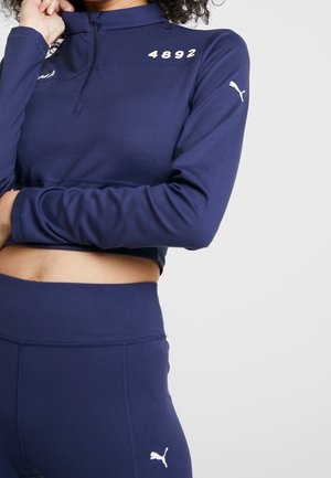 Langærmet T-shirt - dark blue