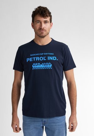 Petrol Industries Print T-shirt - navy blue
