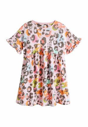 Next, REGULAR FIT - SHORT SLEEVE  - Robe en jersey - pink animal