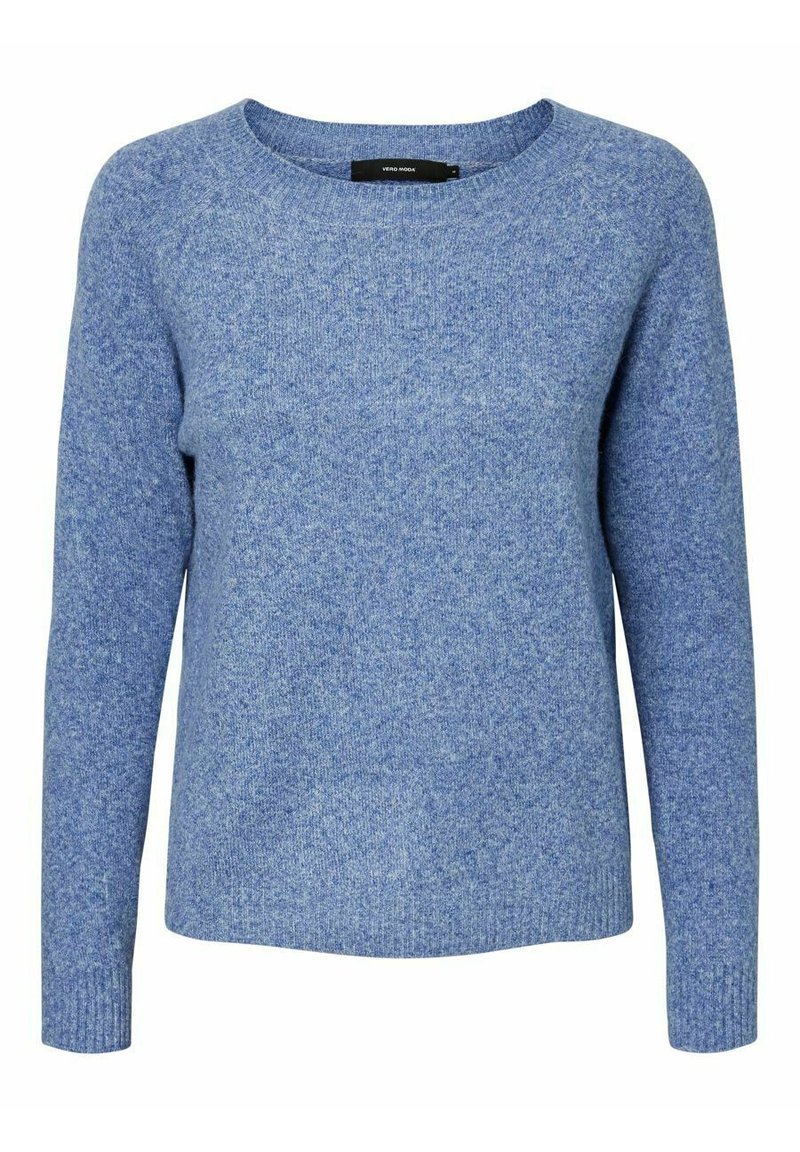 Vero Moda VMDOFFY O NECK BLOUSE - Stickad tröja - sodalite blue