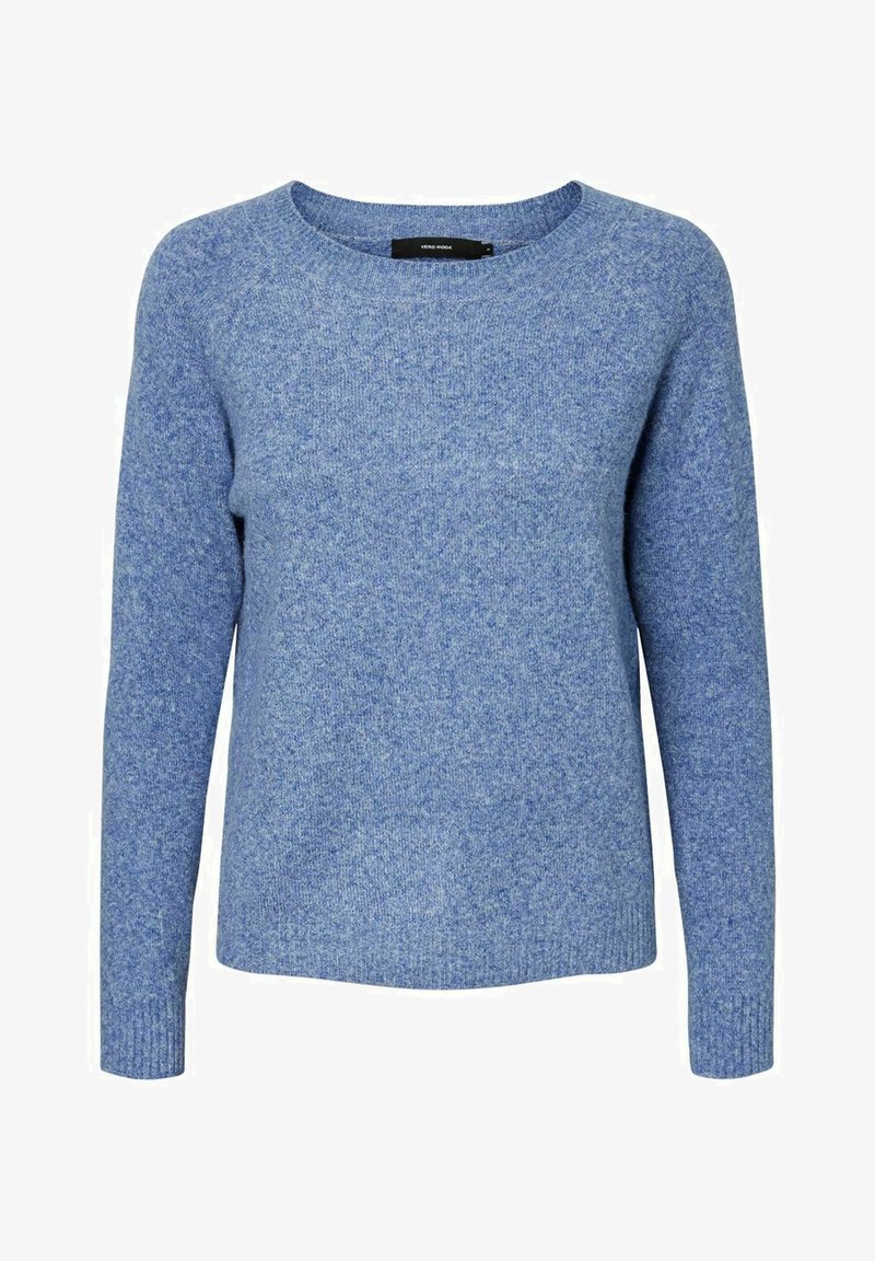 Vero Moda VMDOFFY O NECK BLOUSE - Stickad tröja - sodalite blue