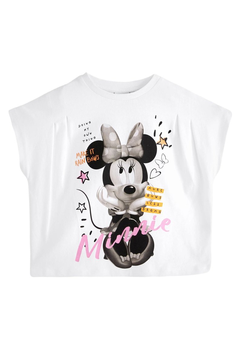 Next - MINNIE MOUSE-REGULAR FIT - Apdrukāts T-krekls - white pink, Palielināt