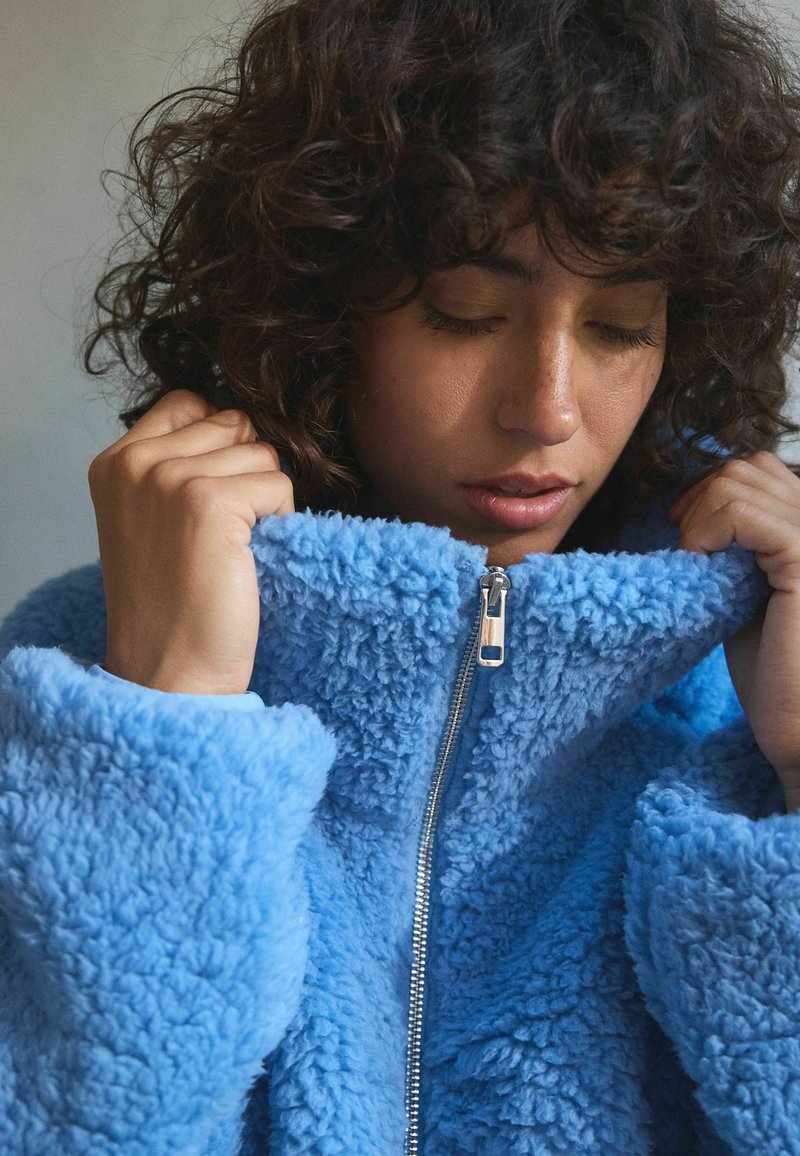 Sweat à Capuche Polaire NEXT Bleu Pour Homme - Taille M, Zippé, Occasion Très Bon état