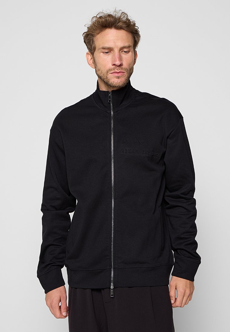 Armani Exchange Sweater met rits zwart Armani Exchange Sweater met rits zwart