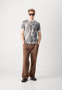 Scotch & Soda MICRO ALLOVER PRINT REGULAR FIT - Polo - navy