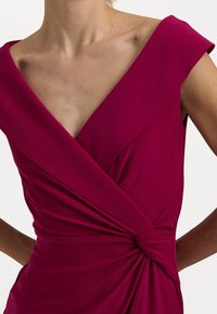Lauren Ralph Lauren JERSEY OFF THE SHOULDER GOWN - Iltapuku - fuchsia berry