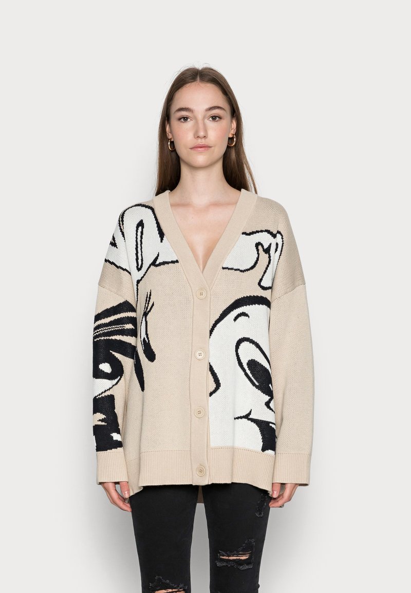 Weekday BORROWED CARDIGAN - Casaco de malha - xplorer jacquard