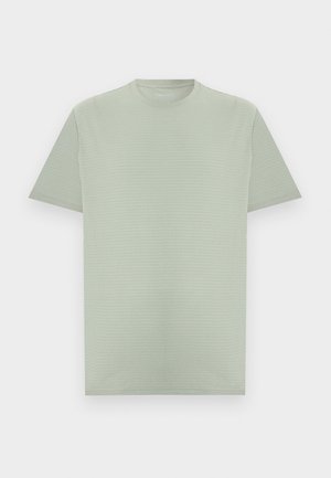 Pier One, STRUCTURED SHIRT - T-Shirt basic - iceberg green/sea spray