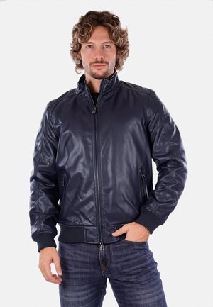 Giacca in similpelle - blu