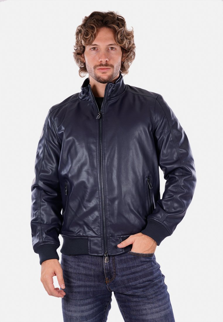 Markup Giacca in similpelle - blu