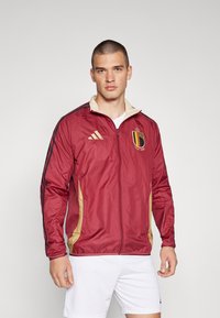 adidas Performance BELGIUM RBFA ANTHEM JACKET - Dres reprezentacije - burgundy/sand strata