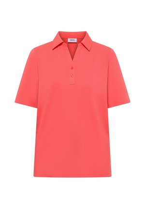 Cecil, BASIC POLOSHIRT MIT KURZARM - Polo - shiny coral
