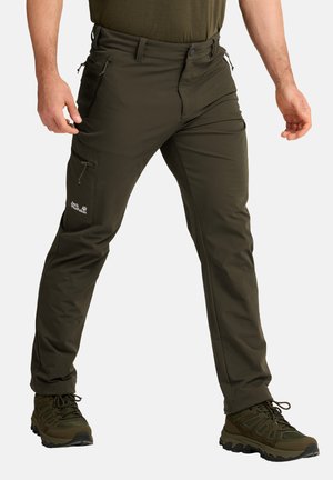 Jack Wolfskin, ACTIVATE FLEX PANTS M - Pantalons outdoor - obsidian moss