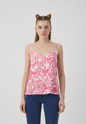 Vero Moda VMEASY SINGLET V NECK - Felső - hot pink