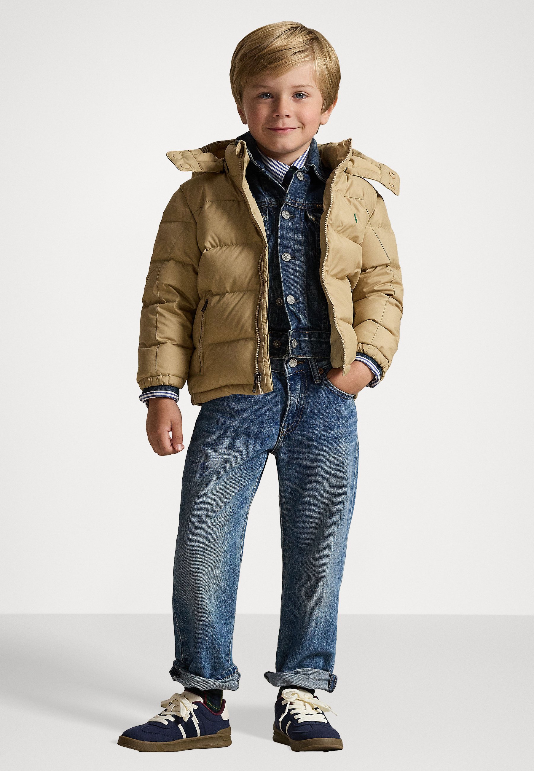 Hooded Jacket Piumino Bambino Ralph Lauren Piumino Bambina Polo