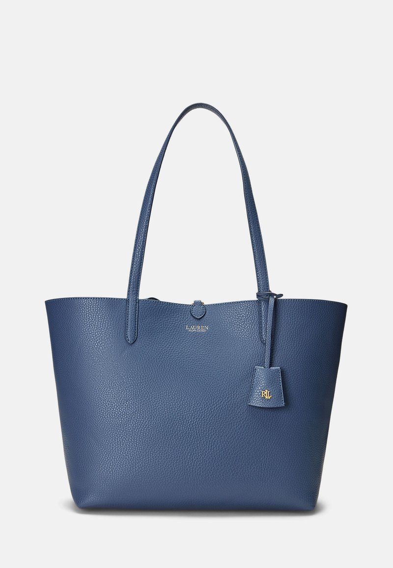 Lauren Ralph Lauren FAUX LEATHER LARGE REVERSIBLE TOTE BAG - Bevásárlótáska - indigo dusk/antibes blooms