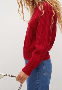 Mango Strickpullover - red