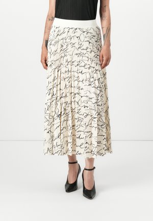 COMMERCIAL PLEATED SKIRT - Pleated skirt - white
