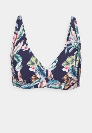 Esprit BRELA BEACH_PAR PADDED HALTERNECK STRIPE - Haut de bikini - navy Esprit BRELA BEACH_PAR PADDED HALTERNECK STRIPE - Haut de bikini - navy