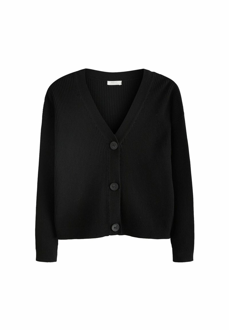 Next V-NECK REGULAR FIT - Kofta - black
