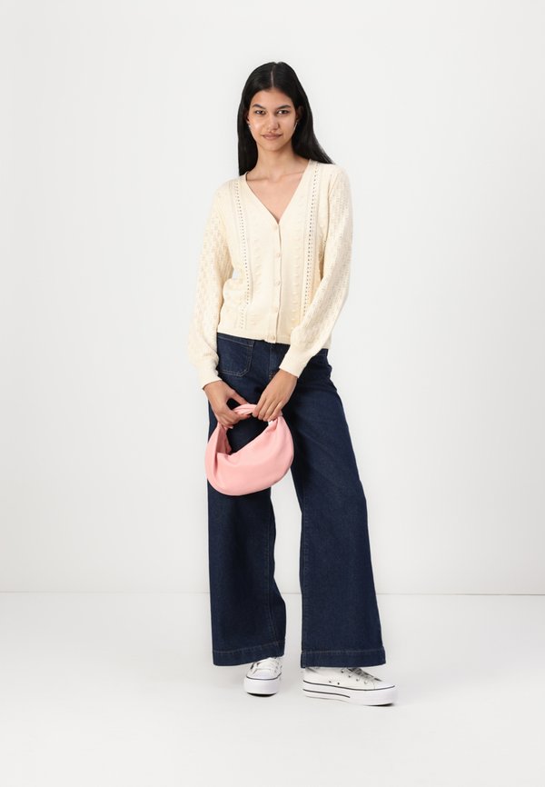 OBJINGE V NECK  - Cardigan - sandshell4